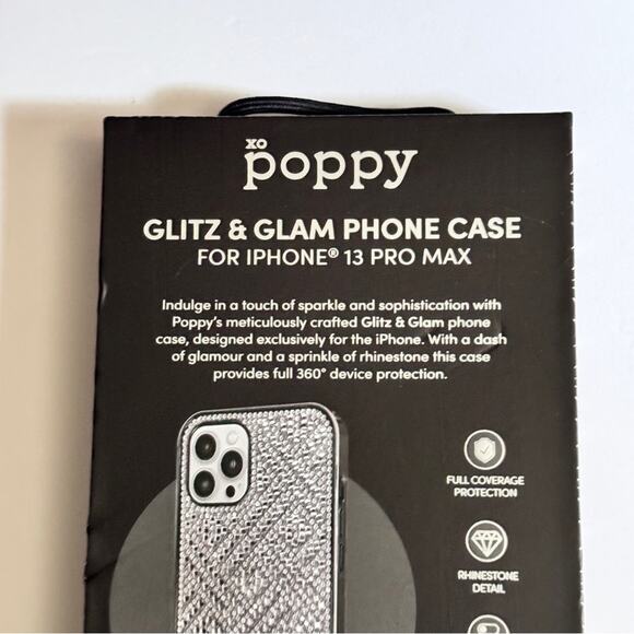 XO poppy Glitz & Glam Phone Case for IPhone 13 Pro Max - Picture 7 of 8